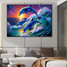 Load image into Gallery viewer, Diamond Painting - Full Square - dolphin (70*50CM)