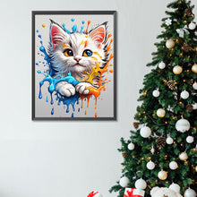 Load image into Gallery viewer, Diamond Painting - Full Square - Colorful Ink Cat (30*40CM)