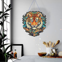 Load image into Gallery viewer, Acrylic Tiger Single-Sided Round Diamond Painting Hanging Pendant (20x20cm)