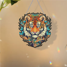 Load image into Gallery viewer, Acrylic Tiger Single-Sided Round Diamond Painting Hanging Pendant (20x20cm)