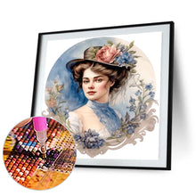 Load image into Gallery viewer, Diamond Painting - Full Round - French elegant lady (30*30CM)