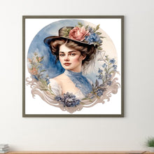 Load image into Gallery viewer, Diamond Painting - Full Round - French elegant lady (30*30CM)
