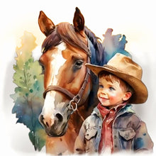 Load image into Gallery viewer, Diamond Painting - Full Round - western cowboy doll (30*30CM)