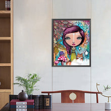 Load image into Gallery viewer, Diamond Painting - Full Round - pencil drawing girl (40*50CM)