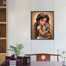 Load image into Gallery viewer, Diamond Painting - Full Round - sweet girl (40*50CM)
