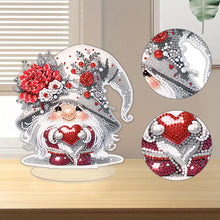 Load image into Gallery viewer, Acrylic Cute Gnome Single-Sided Desktop Diamond Art Kits Home Door Decor (Heart)