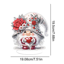 Load image into Gallery viewer, Acrylic Cute Gnome Single-Sided Desktop Diamond Art Kits Home Door Decor (Heart)