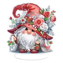 Load image into Gallery viewer, Acrylic Gnome Single-Sided Desktop Diamond Art Kit Home Door Decor (Rose Gnome)