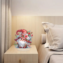 Load image into Gallery viewer, Acrylic Gnome Single-Sided Desktop Diamond Art Kit Home Door Decor (Rose Gnome)