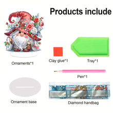 Load image into Gallery viewer, Acrylic Gnome Single-Sided Desktop Diamond Art Kit Home Door Decor (Rose Gnome)