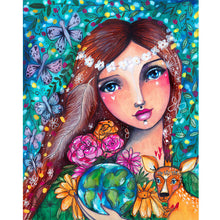 Load image into Gallery viewer, Diamond Painting - Full Round - girl (40*50CM)