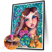 Load image into Gallery viewer, Diamond Painting - Full Round - girl (40*50CM)