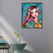 Load image into Gallery viewer, Diamond Painting - Full Round - girl (40*50CM)