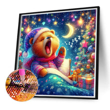 Load image into Gallery viewer, Diamond Painting - Full Round - Waking up bear and moon (40*40CM)