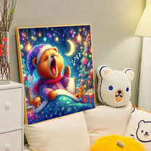 Load image into Gallery viewer, Diamond Painting - Full Round - Waking up bear and moon (40*40CM)