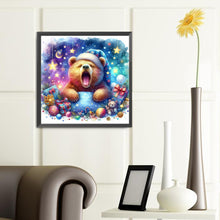 Load image into Gallery viewer, Diamond Painting - Full Round - The waking little bear and the galaxy (40*40CM)