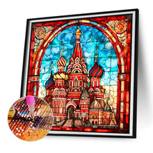 Load image into Gallery viewer, Diamond Painting - Full Round - glass art red castle (30*30CM)