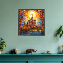 Load image into Gallery viewer, Diamond Painting - Full Round - glass art cloud castle (30*30CM)