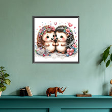 Load image into Gallery viewer, Diamond Painting - Full Round - pair of hedgehogs (30*30CM)