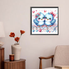 Load image into Gallery viewer, Diamond Painting - Full Round - pair of bluebirds (30*30CM)