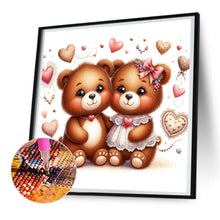 Load image into Gallery viewer, Diamond Painting - Full Round - pair of bears (30*30CM)