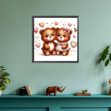 Load image into Gallery viewer, Diamond Painting - Full Round - pair of bears (30*30CM)