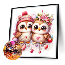 Load image into Gallery viewer, Diamond Painting - Full Round - pair of owls (30*30CM)