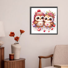 Load image into Gallery viewer, Diamond Painting - Full Round - pair of owls (30*30CM)