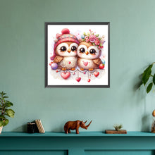 Load image into Gallery viewer, Diamond Painting - Full Round - pair of owls (30*30CM)