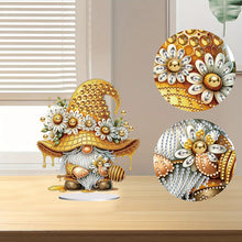 Load image into Gallery viewer, Special Shape Cute Gnome 5D DIY Table Top Diamond Painting Ornament Kits (Bee)