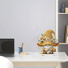 Load image into Gallery viewer, Special Shape Cute Gnome 5D DIY Table Top Diamond Painting Ornament Kits (Bee)