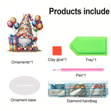 Load image into Gallery viewer, Special Shape Cute Gnome 5D DIY Table Top Diamond Painting Ornament Kits (Cake)