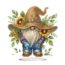 Load image into Gallery viewer, Special Shape Cute Gnome 5D DIY Table Top Diamond Painting Kit (Small Sunflower)