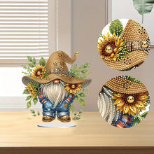 Load image into Gallery viewer, Special Shape Cute Gnome 5D DIY Table Top Diamond Painting Kit (Small Sunflower)