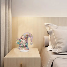 Load image into Gallery viewer, Special Shape Cute Gnome 5D Table Top Diamond Painting Ornament Kits (Flower)