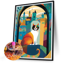 Load image into Gallery viewer, Diamond Painting - Full Round - cats in mural town (30*40CM)