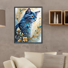 Load image into Gallery viewer, Diamond Painting - Full Round - elegant cat (30*40CM)