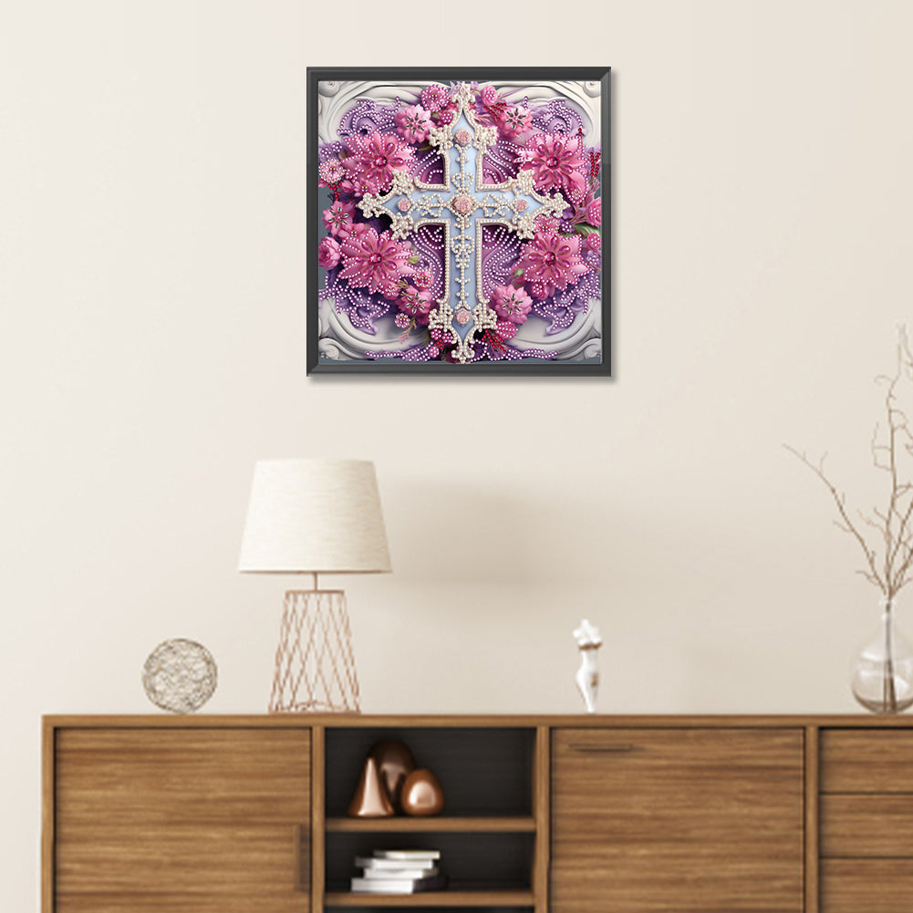 Diamond Painting - Partial Special Shaped - cross paper painting (30*30CM)