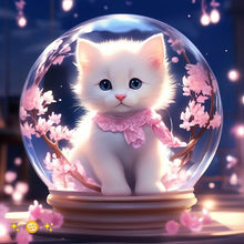 Load image into Gallery viewer, Diamond Painting - Full Round - kitten (30*30CM)