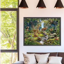Load image into Gallery viewer, Diamond Painting - Full Square - forest animals (40*30CM)