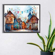 Load image into Gallery viewer, Diamond Painting - Full Square - colorful house (40*30CM)