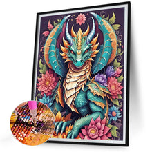 Load image into Gallery viewer, Diamond Painting - Full Round - Dragon in flowers (30*40CM)