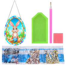 Load image into Gallery viewer, Special Shaped Cute Rabbit Diamond Painting Suncatcher Cute with Light (Brown)
