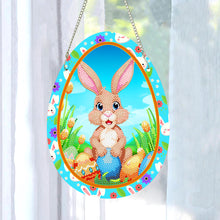 Load image into Gallery viewer, Special Shaped Cute Rabbit Diamond Painting Suncatcher Cute with Light (Brown)