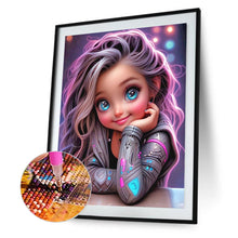 Load image into Gallery viewer, Diamond Painting - Full Round - cool little girl (30*40CM)