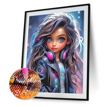 Load image into Gallery viewer, Diamond Painting - Full Round - cool little girl (30*40CM)