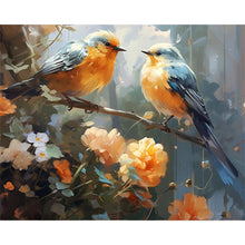 Load image into Gallery viewer, Diamond Painting - Full Square - bird on branch (50*40CM)
