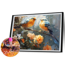 Load image into Gallery viewer, Diamond Painting - Full Square - bird on branch (50*40CM)