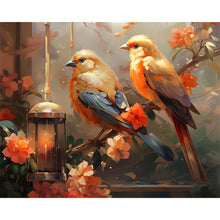 Load image into Gallery viewer, Diamond Painting - Full Square - bird on branch (50*40CM)