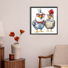 Load image into Gallery viewer, Diamond Painting - Full Round - cartoon chicken (30*30CM)